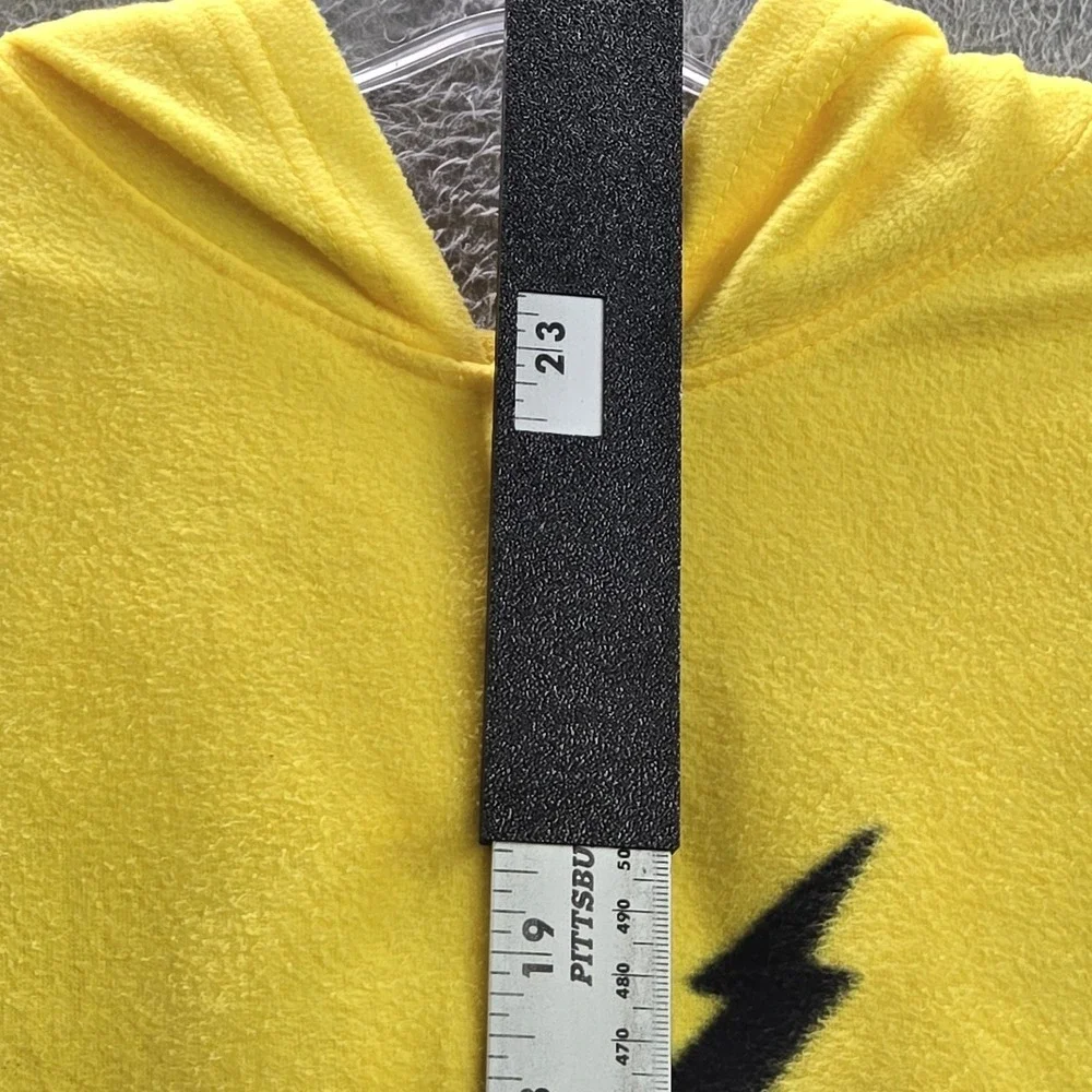Pokemon Boys Sleepwear 10/12 Yellow Embroidered Jumpsuit Graphic Fleece Pikachu